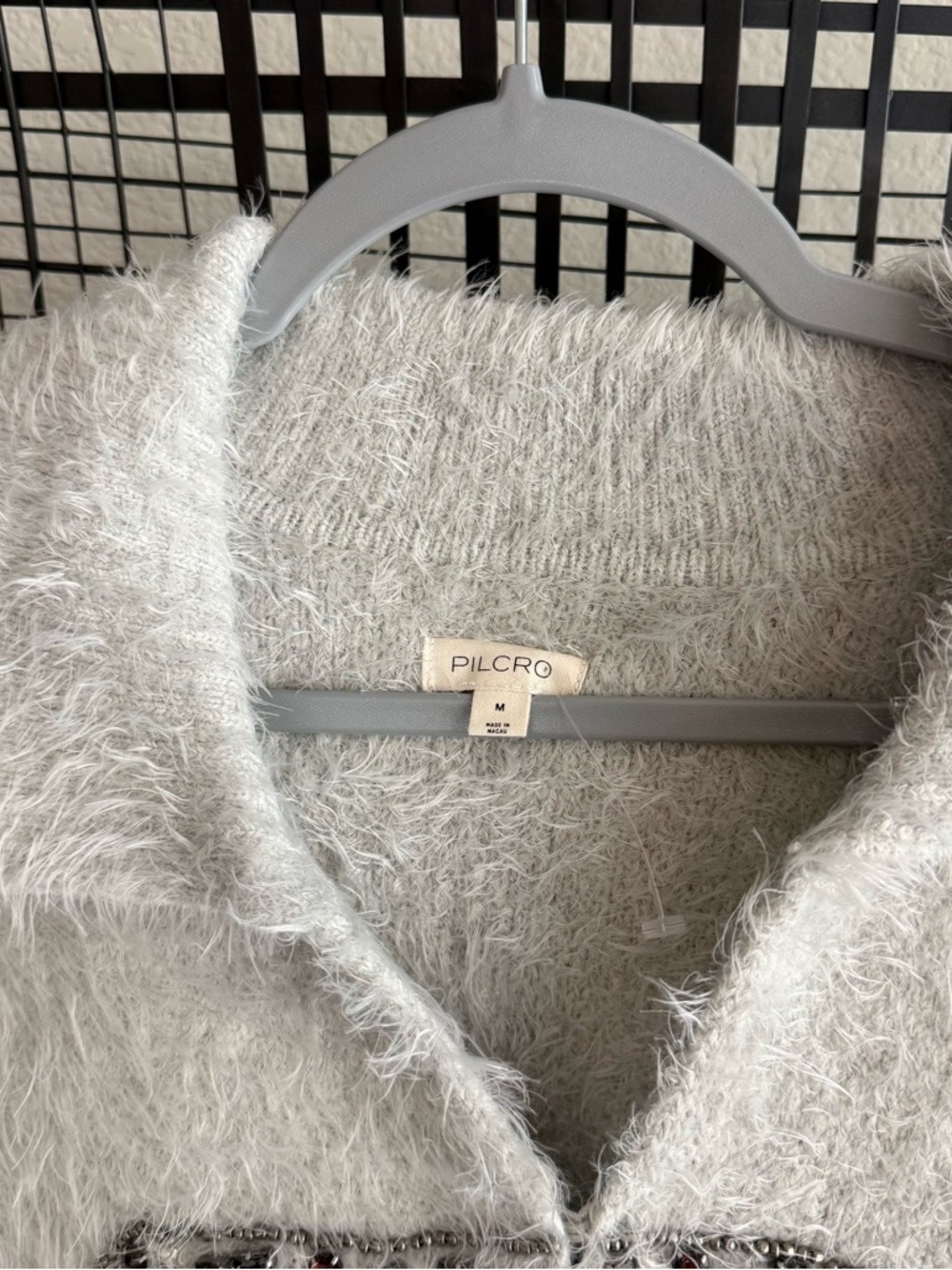 Anthropologie Pilcro Embellished Tiger Cardigan Sweater - Picture 6 of 7